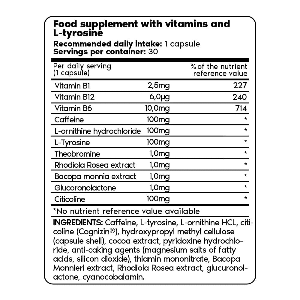 Supplement facts per serving